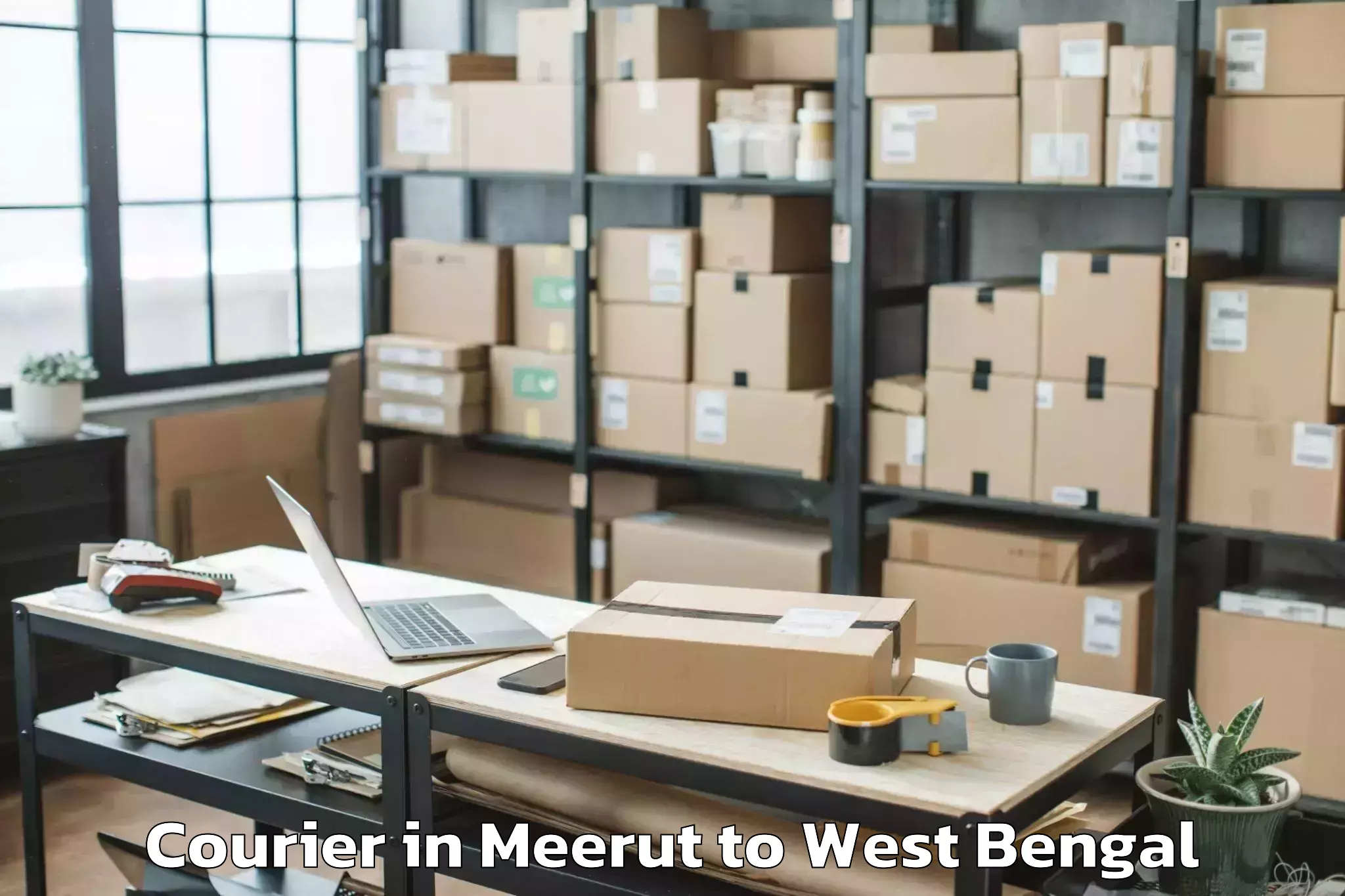 Trusted Meerut to Bansihari Courier